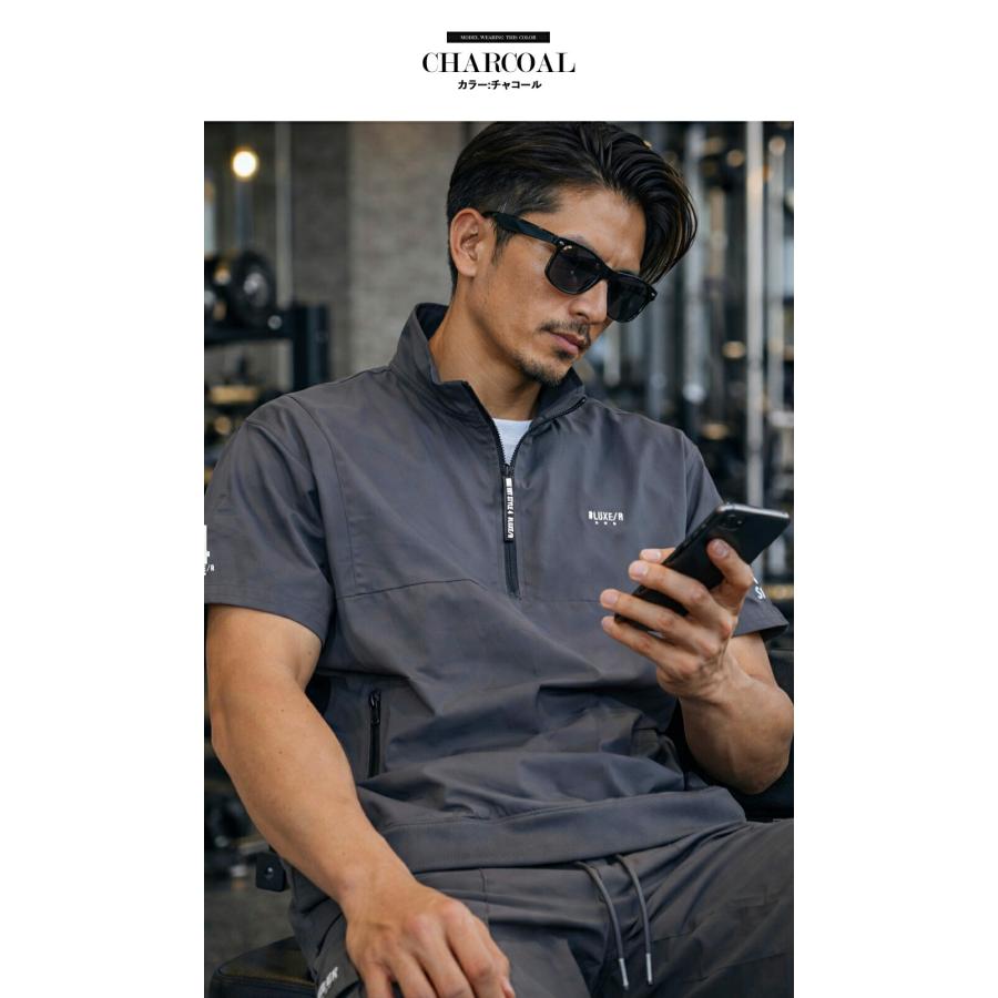 セットアップ メンズ スポーツ 夏 ジャージ ジムウェア ジム着 ポロ