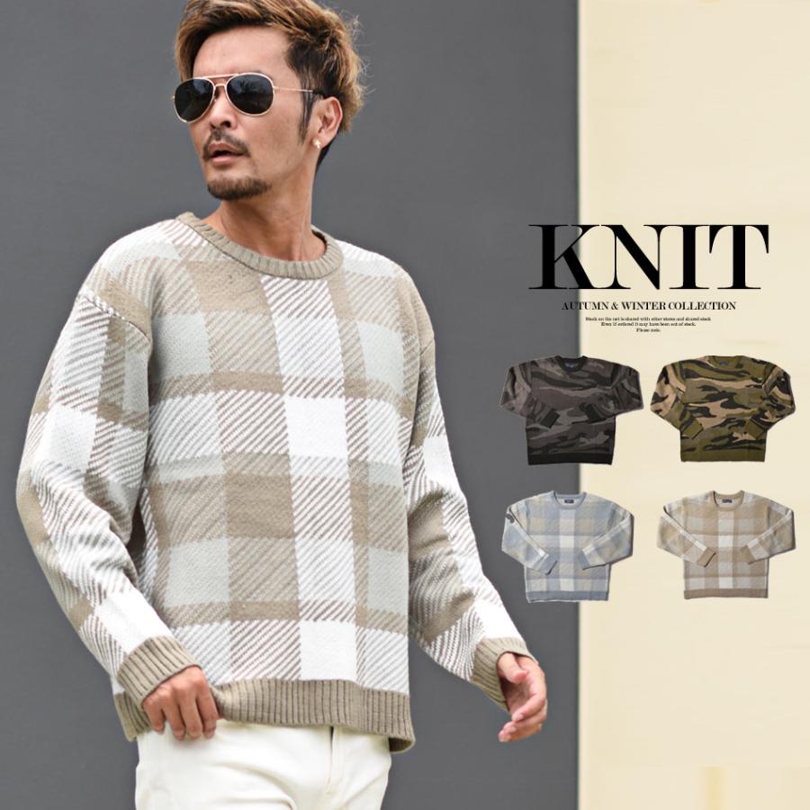 ニット メンズ クルーネック メンズファッション ルーズサイズ 代 30代 40代 おしゃれ ニット スポーティー 22新作 メンズファッション In The City 通販 Yahoo ショッピング