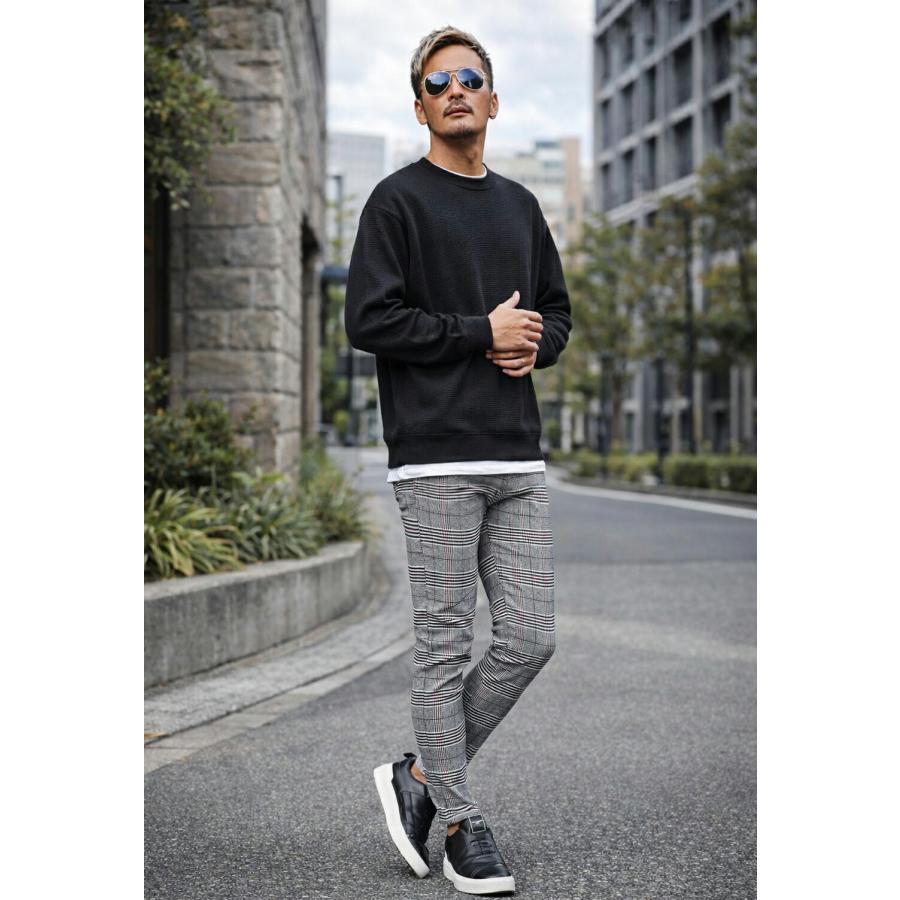 メンズパンツ ストレッチ チェックパンツ メンズ 安い カジュアル 男女 