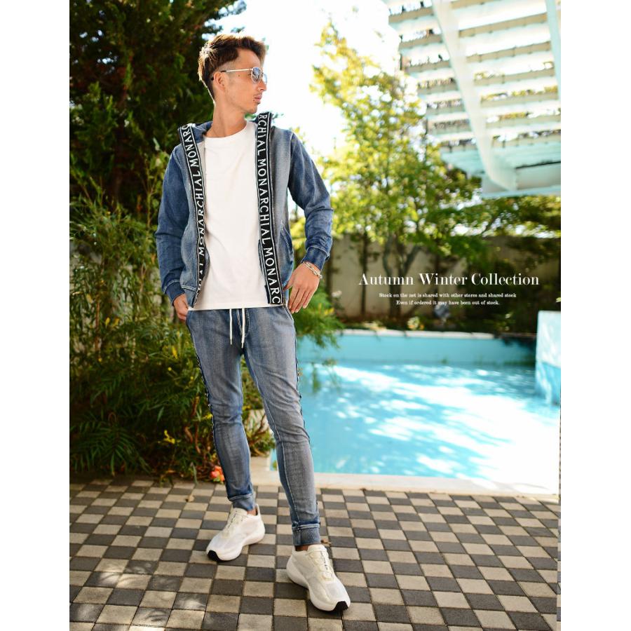 セットアップ ジャージ メンズ デニム スウェット おしゃれジャージ 大人カジュアル サーフ系 Do17zwf メンズファッション In The City 通販 Yahoo ショッピング