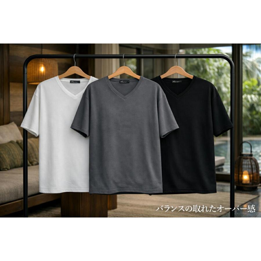 Tシャツ メンズ 半袖 ブランド 半袖Tシャツ オーバーサイズ Vネック