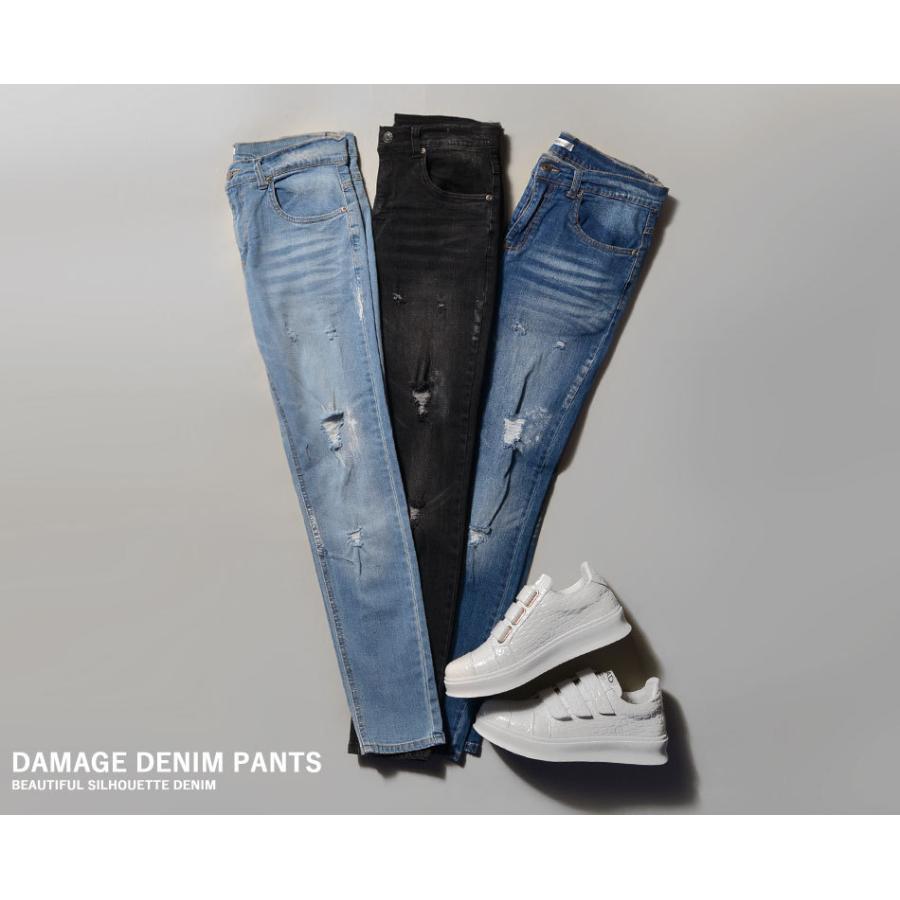 スキニーパンツ メンズ ダメージジーンズ ストレッチパンツ 黒 細身 ちょいワルファッション メンズファッション 30代 代 40代 新作 Sl3d16 メンズファッション In The City 通販 Yahoo ショッピング