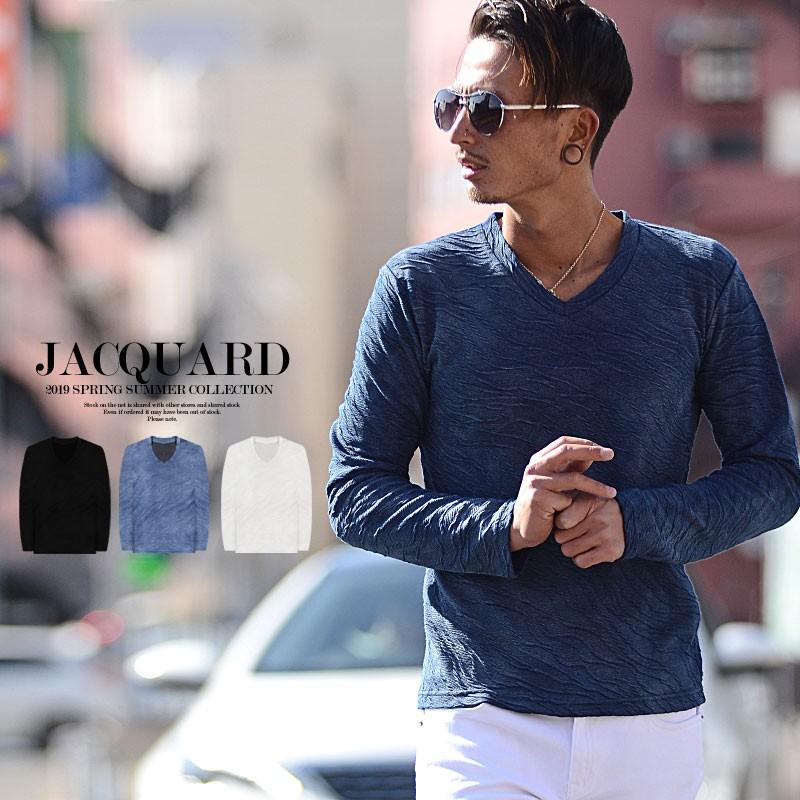 カットソー メンズ ロンt 長袖tシャツ Vネック 秋冬 黒 白 Tgmz メンズファッション In The City 通販 Yahoo ショッピング