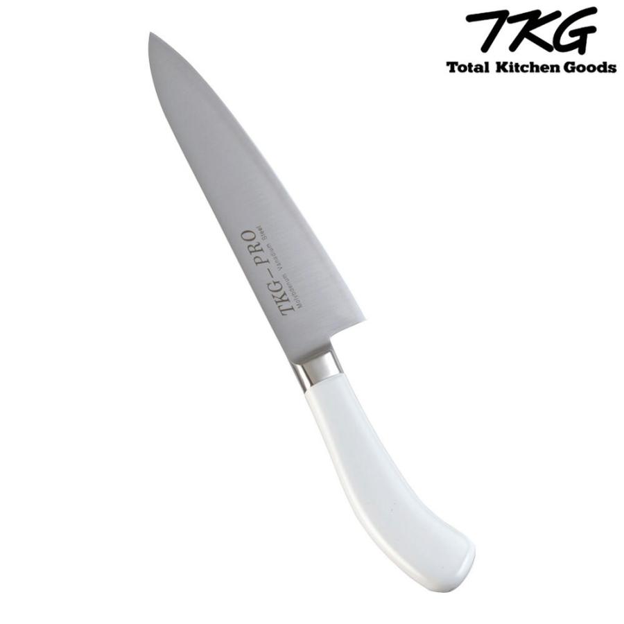 TKG PRO 抗菌カラー 牛刀 18cm ホワイト ATK431 7-0316-0201 4905001119583 遠藤商事