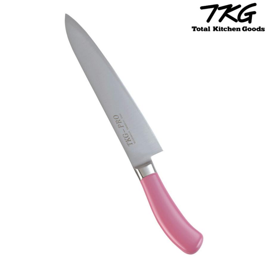 TKG 遠藤商事 TKG PRO 抗菌カラー 牛刀 24cm ピンク ATK4315 7-0316-0213-