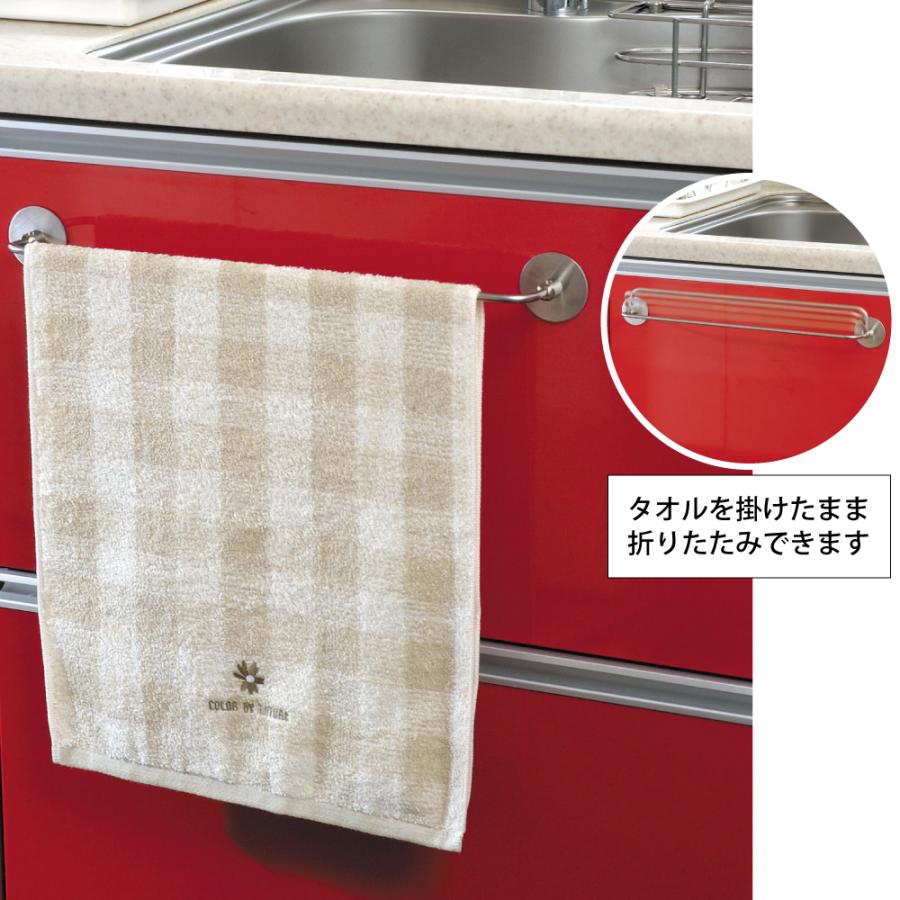 タオルハンガー ステンレスたためるバー 折りたたみ タオル掛け ステンレス タオルバー キッチン 洗面所 トイレ 玄関 池永鉄工 TH-300 4906018659956 :ik659956:良品百科 通販 池永鉄工:ステンレス粘着テープ付タオル掛 サイズ300mm GT-300 池永鉄工 タオル掛け 便利 取付 簡単 GT-300