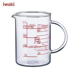iwaki イワキ レンジメジャーカップ200ml KMC-200 /耐熱ガラス製 /AGCテクノグラス JAN: 4905284090050