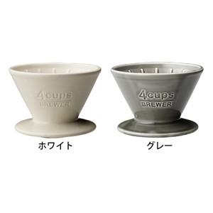 キントー (KINTO) SCS-04-BR コーヒードリッパー ブリューワー 4cups 陶器 (ホワイト/グレー//全2色) JAN: 4963264497107｜ryouhin-hyakka｜02