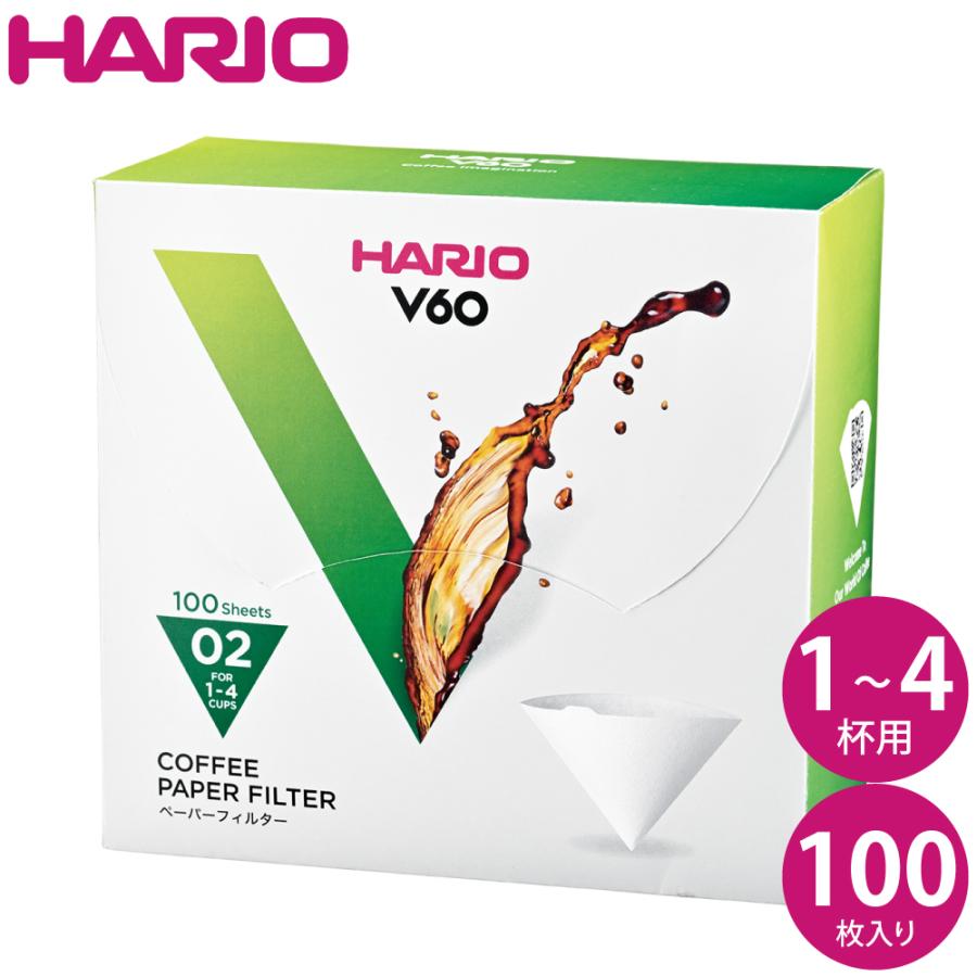 世界有名な 物品 ハリオ HARIO V60用ペーパーフィルターW100枚箱入り-02WK VCF-02-100WK paloalto-story.com paloalto-story.com