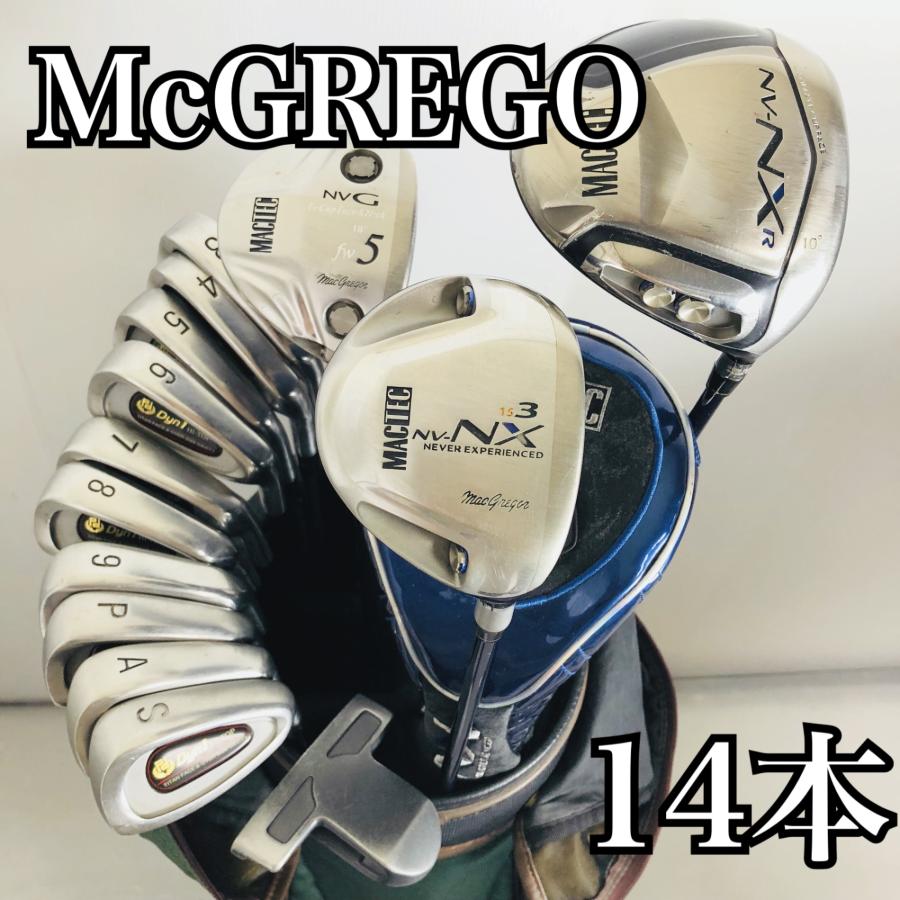 初心者オススメ マグレガー ゴルフクラブ14本セット キャディバッグ◇ 豪華 14本 McGREGOマグレガー MACTEC マックテック メンズ ゴルフ