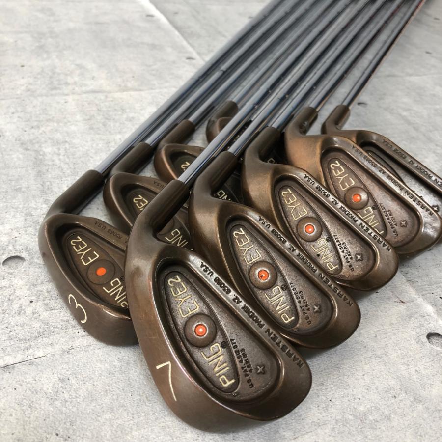 希少　PING EYE2 黒ドットベリリウムカッパー　アイアン12本　1番 PING EYE2 黒ドット ベリリウムカッパー アイアンセット 9本 パター付