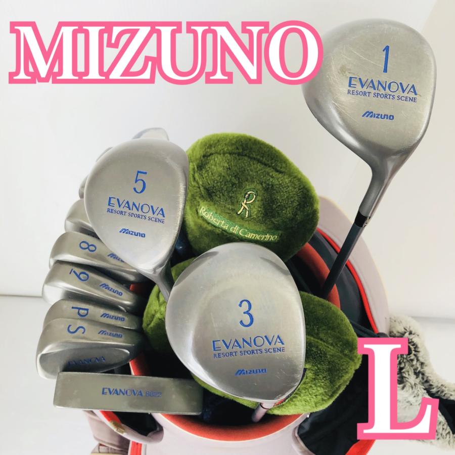 【レディース右】MIZUNO EVANOVA レディースゴルフセット レディース MIZUNO ミズノ EVANOVA エバノヴァ ゴルフセット