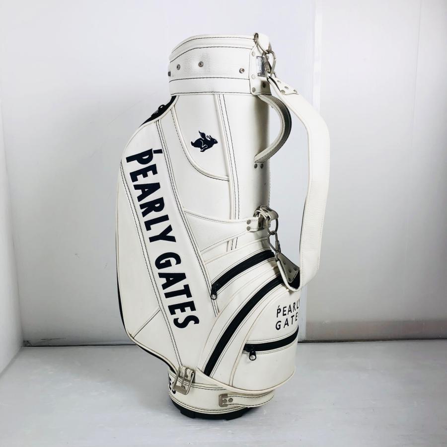 PEARLY GATES【定番】 キャディバッグ エナメルホワイト PEARLY GATES【定番】 キャディバッグ エナメルホワイト PEARLY