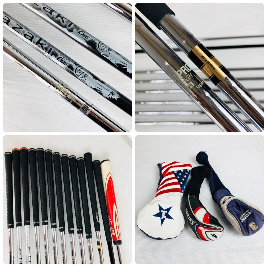 必見⭐️スリクソン等男性用ゴルフセット⭐️スリクソン製キャディバッグ付 豪華 13本 SRIXON スリクソン メンズ ゴルフセット クラブ
