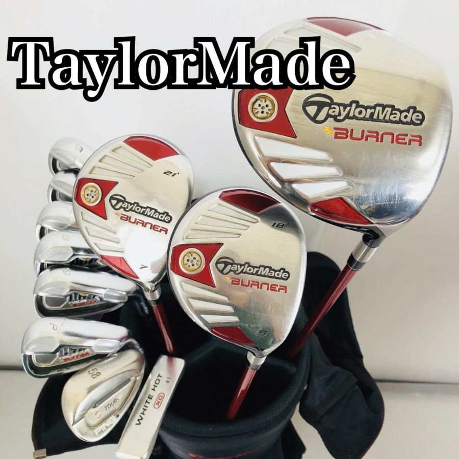 TaylorMadeメンズゴルフ初心者入門バッグ付きフルセット右利きパター付