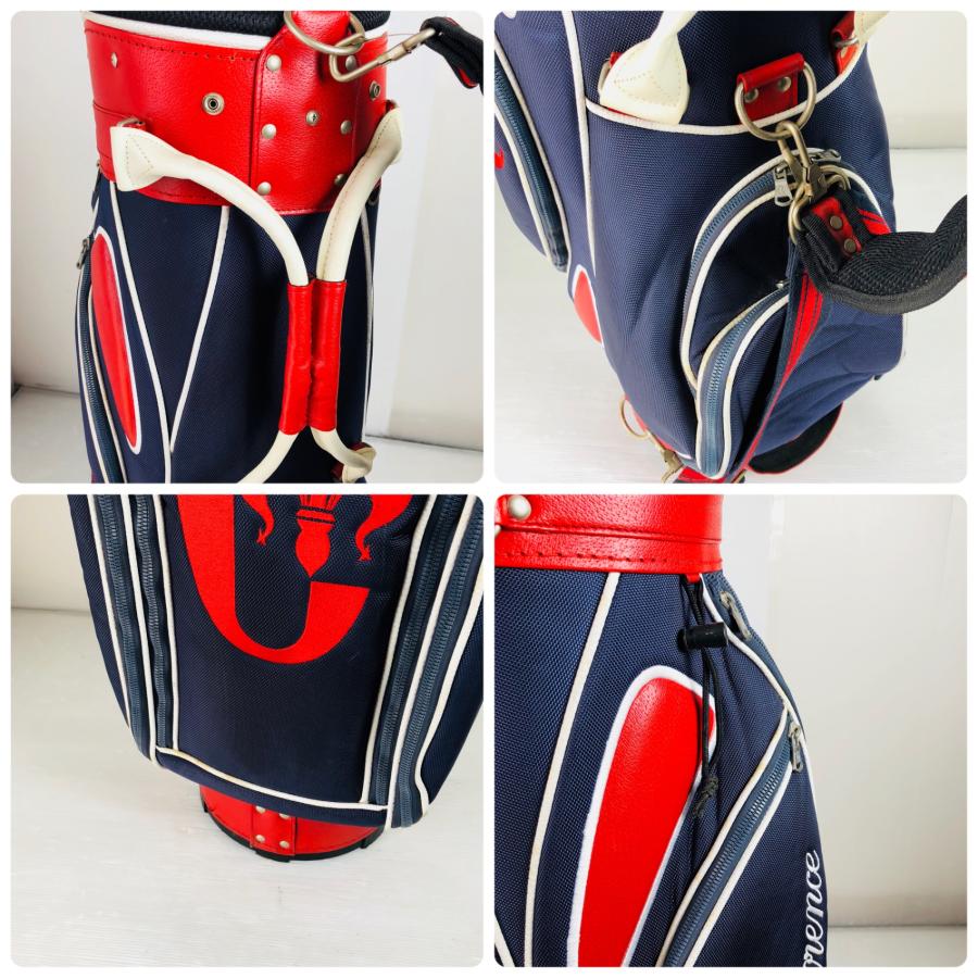 コンテオブフローレンス ネイビー レッド キャディバッグ ゴルフバッグ ゴルフ Conte de Florence コンテオブフローレンス ネイビー レッド