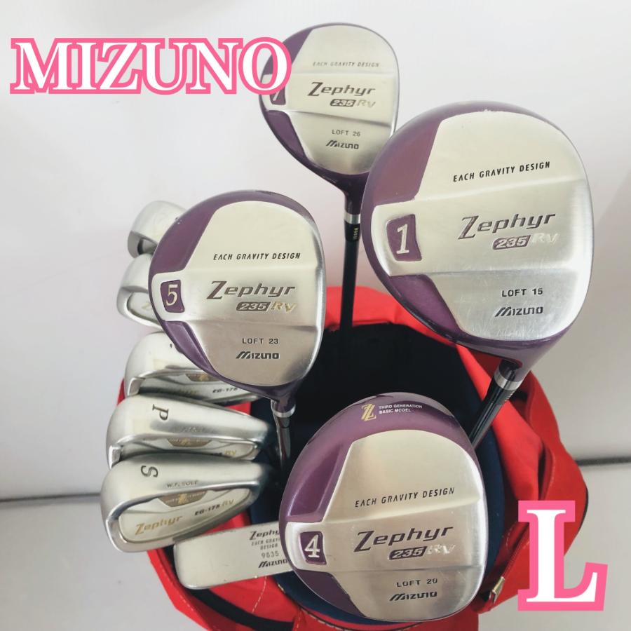 超豪華❗️ミズノ/ZEPHYR 初心者 レディース ゴルフ クラブセット レディース MIZUNO ミズノ Zephyr ゼファー ゴルフセット クラブ