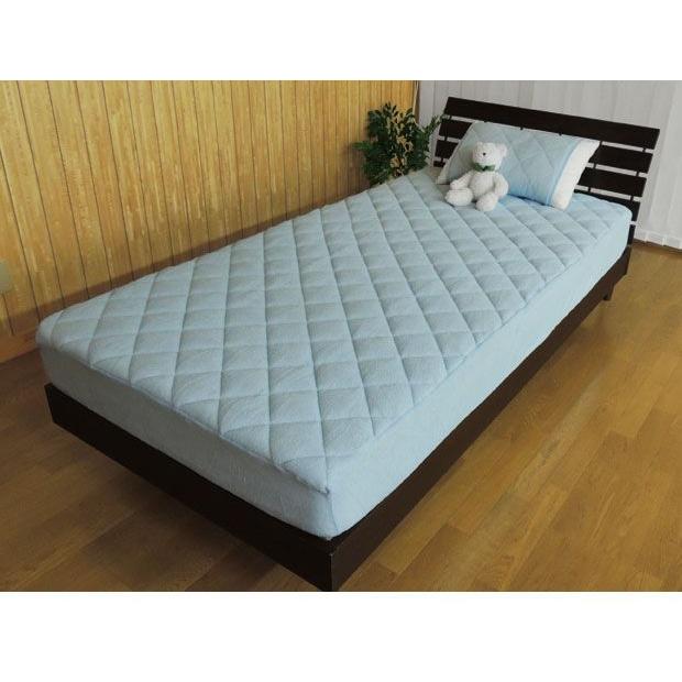 ベッドパッド シングル 100×200×30cm ボックスシーツのいらないベッドパッド 綿マイヤータオル地｜ryouhin-shingu｜05