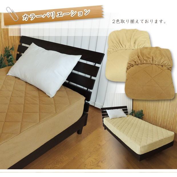ベッドパッド ダブル 140×200×30cm ボックスシーツのいらないベッドパッド 綿フラノ 椿オイル加工｜ryouhin-shingu｜06