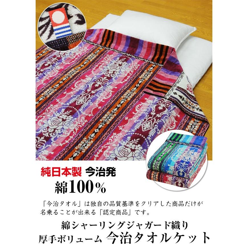 今治 タオルケット シングル 140×200cm 日本製 洗える 綿シャーリング