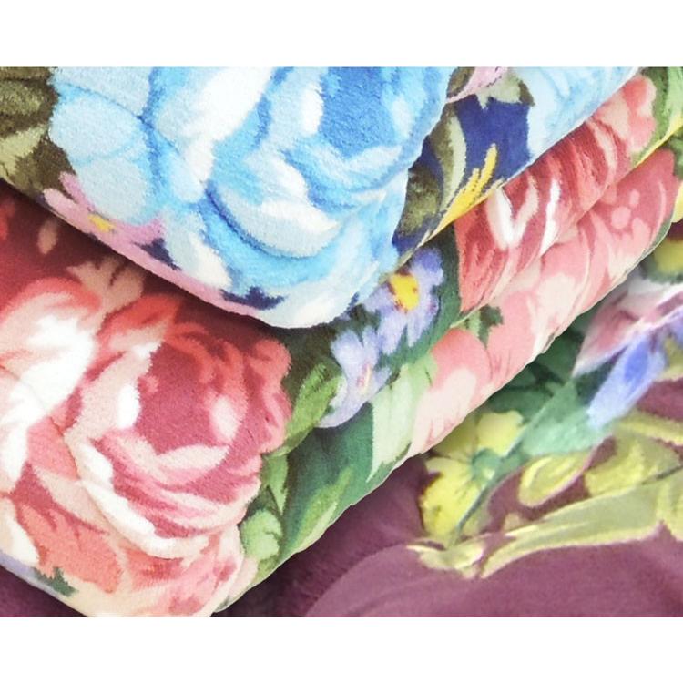 マイヤー2枚合わせ毛布 襟付き あったか 厚手 ボリューム 毛布