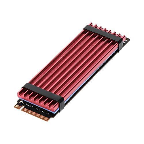 オウルテック M.2 2280 SSD用 ヒートシンク 熱伝導シート 固定用シリコンゴムセット EXTREME COOL M2 レッド OWL-SSD|ryouhinhonpo-osaka|02