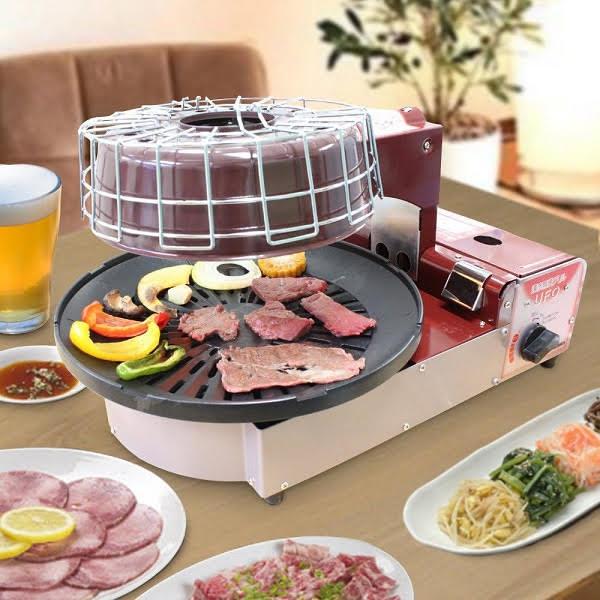 ニチネン 即納 新品 卓上型コンロ カセットボンベ式 遠赤無煙グリルUFO 