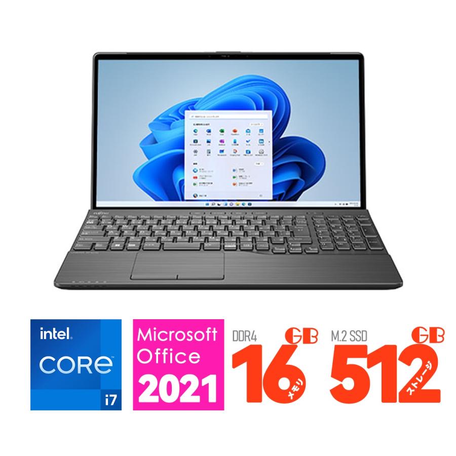 6ヶ月保証（Windows 11+Office2021年）PRIME ノートパソコン