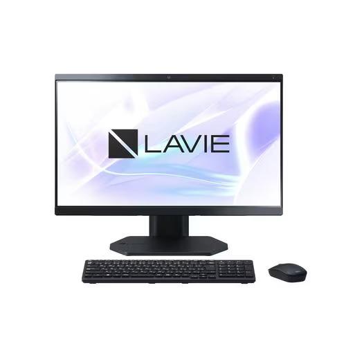 新品 NEC デスクトップパソコン 23.8型 LAVIE A23 PC-A2355JAB[ファインブラック]第13世代 インテル Core i5 1335U メモリ：16GB SSD：512GB Win11 Office付きの画像