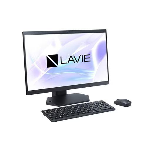 新品 NEC デスクトップパソコン 23.8型 LAVIE A23 PC-A2355JAB[ファインブラック]第13世代 インテル Core i5 1335U メモリ：16GB SSD：512GB Win11 Office付きの画像