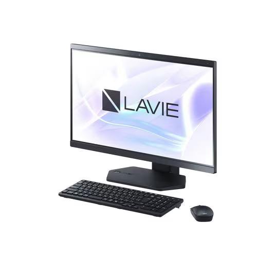 新品 NEC デスクトップパソコン 23.8型 LAVIE A23 PC-A2355JAB[ファインブラック]第13世代 インテル Core i5 1335U メモリ：16GB SSD：512GB Win11 Office付きの画像