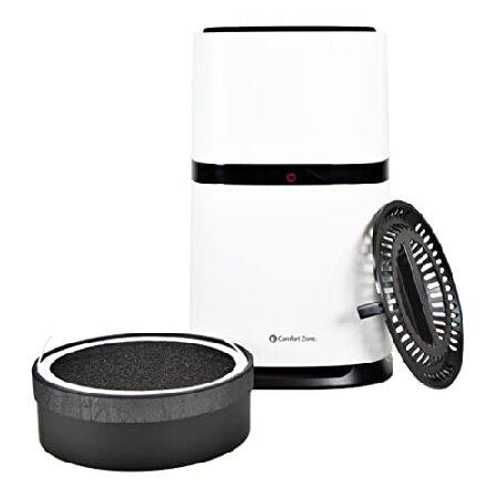 Comfort Zone(R) Clean HEPA Air Purifier with WiFi App Control Smart Air Filter ＆ Cleaner for Home, Remove Dust, Odor, Pollen Compact Ionizer with