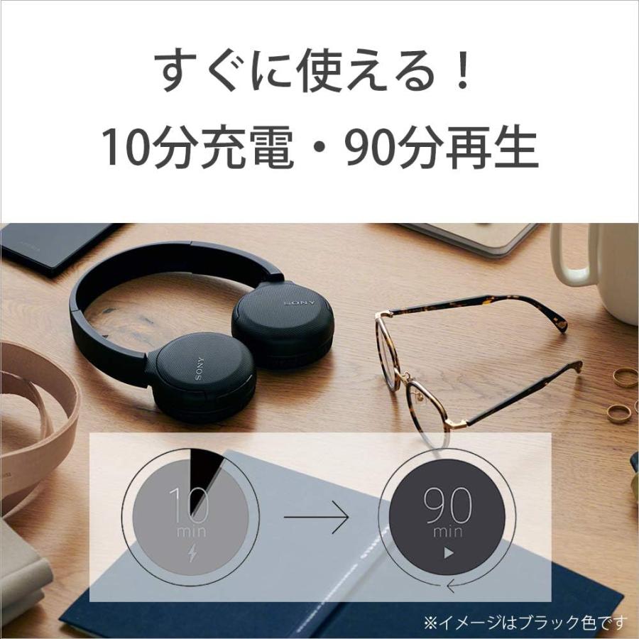 ソニー ワイヤレスヘッドホン WH-CH510 / bluetooth / AAC対応 / 最大35時間連続再生 2019年モデル / マイク付き /ブラック WH-CH510 B｜ryouhinrenka｜04