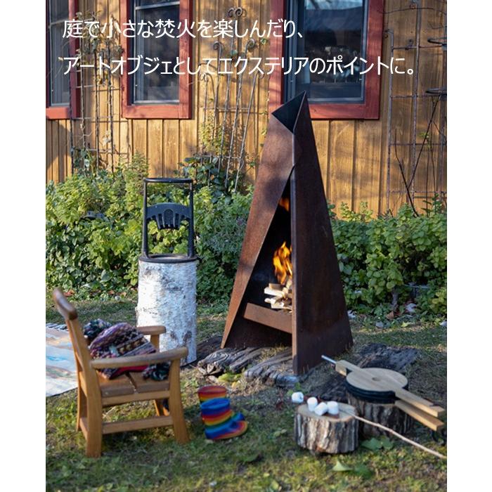 品質のいい q アウトドア キャンプ 焚き火 焚火台 焚火 ストーブ 90 Tipi 90 ティピ Tipi ヒタ 薪火遊びの世界 火 デンマーク製 薪火 焔 アウトドア 4055