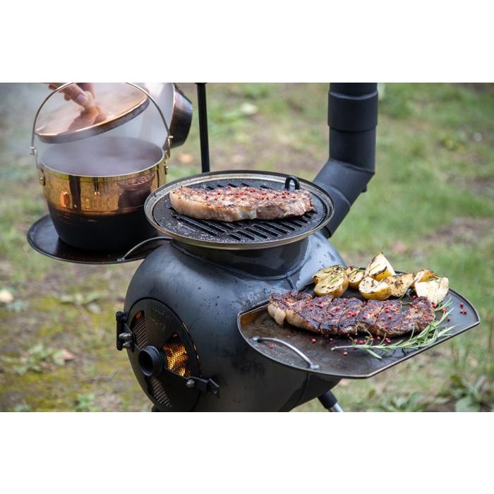 正規品 オージピッグ アクセサリー チャーグリル\u0026ドリップ 78012 直火焼き 焼き料理 野外料理の画像