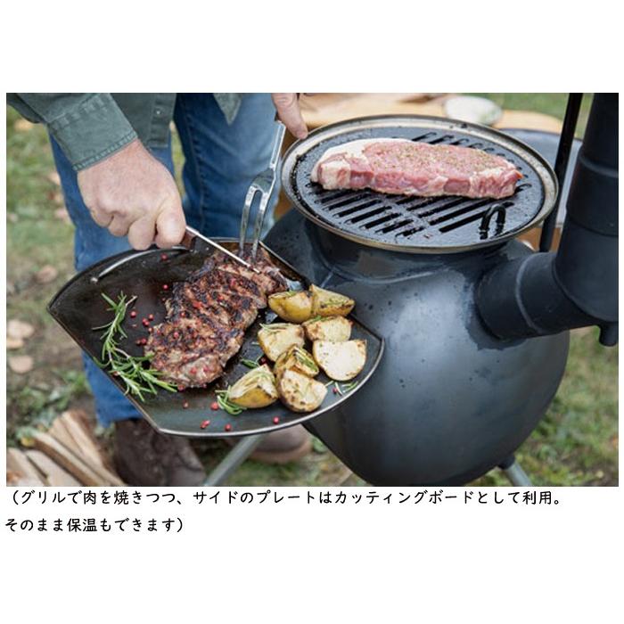 正規品 オージピッグ アクセサリー チャーグリル\u0026ドリップ 78012 直火焼き 焼き料理 野外料理の画像