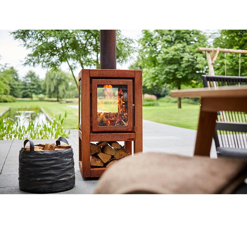 正規品 屋外用4面ガラスのテラスストーブ レニー RB73 クアルバ XL