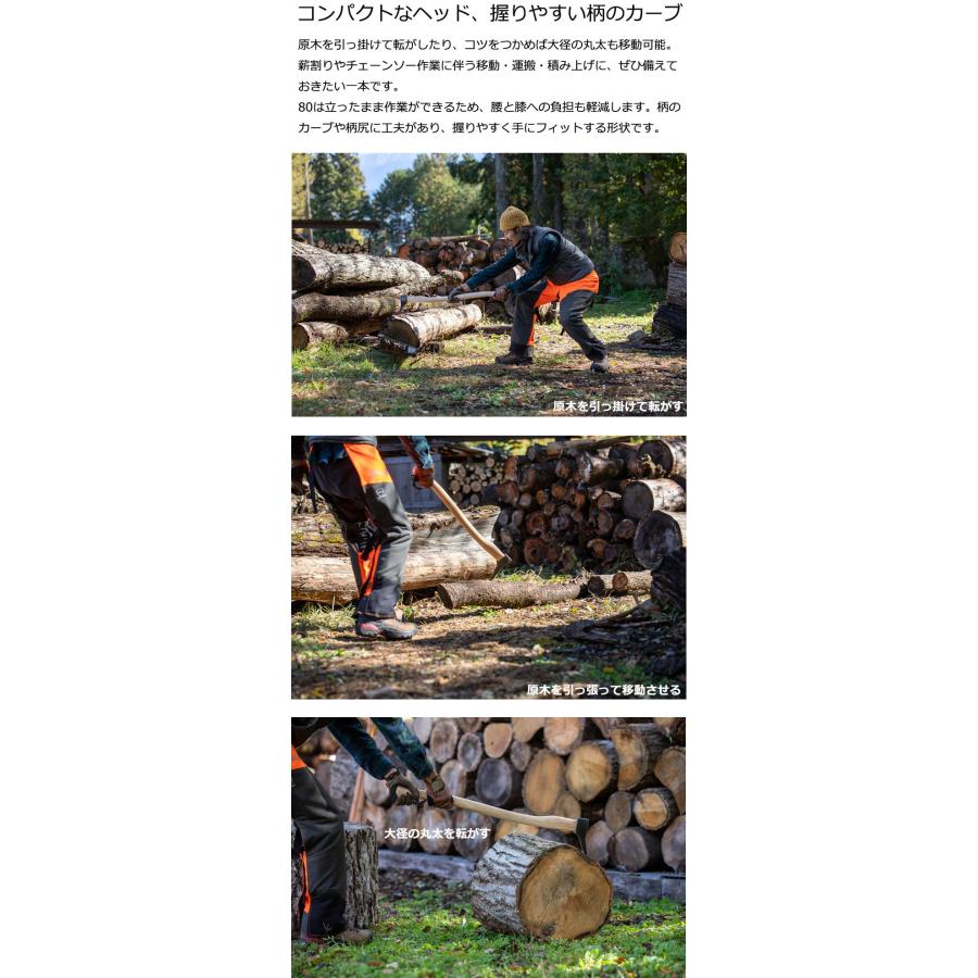 薪仕事をサポートする プランディ ピッカルーン80 10535 薪作業