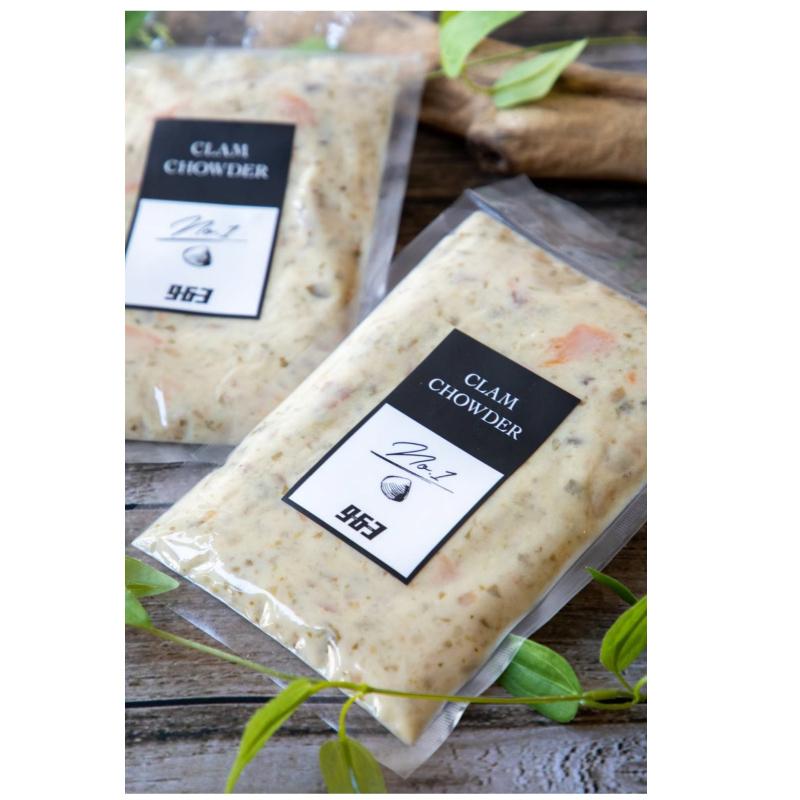 日本一のクラムチャウダー 180g 4個 冷凍 無添加 ホンビノス貝を使った