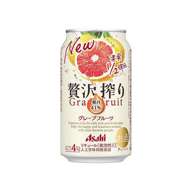 送料無料 アサヒ　贅沢搾り　グレープフルーツ　350ml　1ケース（24本）（※東北は別途送料必要）｜ryousyunosimaya