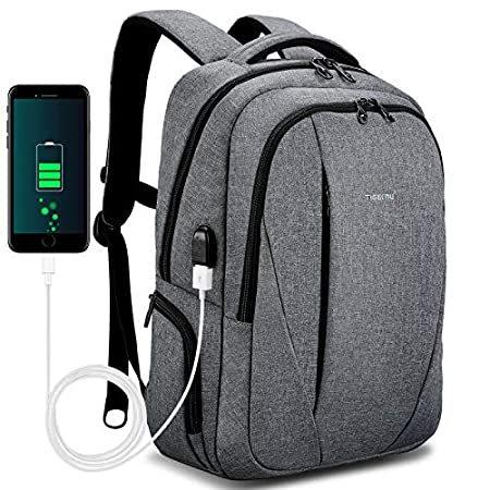 【まとめ買い】 Travel TIGERNU Laptop USB並行輸入品 with Backpacks Anti-theft Slim Business Backpack, スーツケースベルト