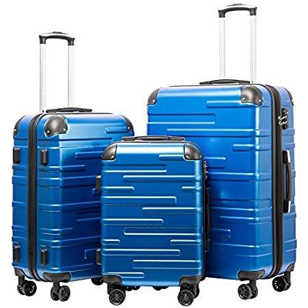 人気商品ランキング 28") Expandable(only Luggage Coolife Suitcase Spi並行輸入品 Lock TSA with Set Piece 3 機内持込み（ハードタイプ）