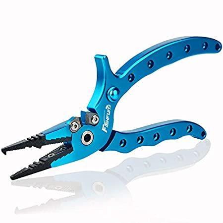 Fishfun フィッシングプライヤー フックリムーバー スプリットリング フィッシュプライヤー ロックアルミ海水釣りツール 釣りアクセサリー メンズ並行輸入品 大注目