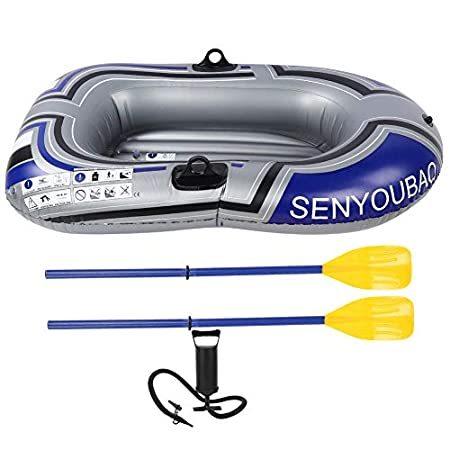 新しいコレクション PVC Kayak Raft Boat Inflatable Kayak, VGEBY Canoe Pump並行輸入品 Inflator with Dinghy カヌー、カヤック本体
