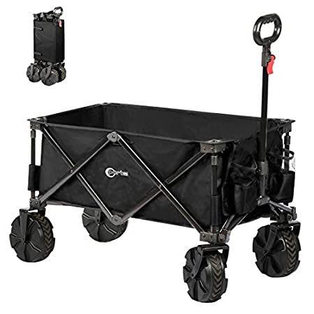 Portal Beach Folding Collapsible キャリーカート Wagon Utility Collapsible Outdoor Camping Beach Cart With 8 並行