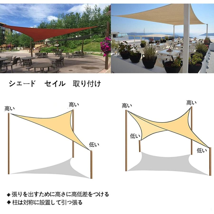 Seasons 5m 正三角形 モーカ Uvカット シェード セイル Rysストア 通販 Yahoo ショッピング