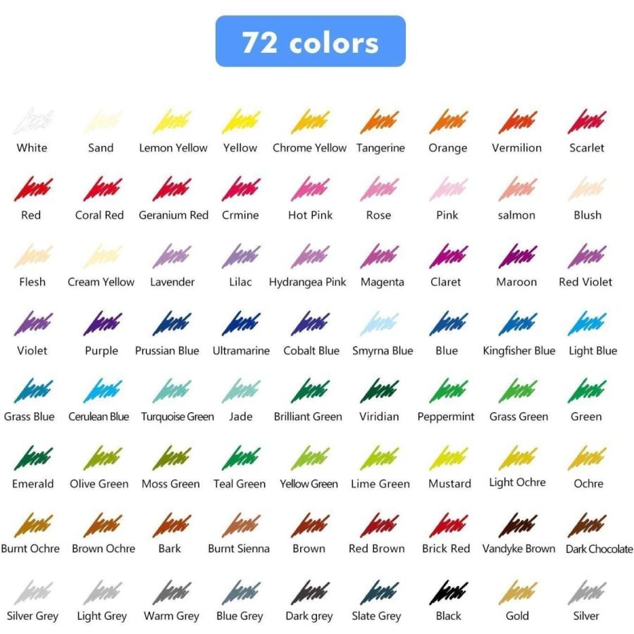 Marco Kiyomi 色鉛筆 子供 大人の塗り絵用 お絵描き イラスト スケッチ 文房具 72色セット Rysストア 通販 Yahoo ショッピング