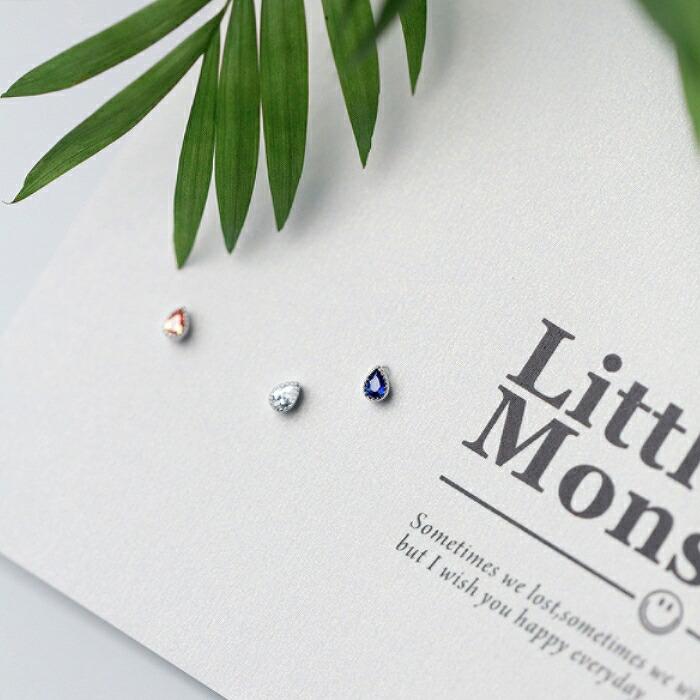 水玉ピアス 雫 ピアス Silver925 ブルー ホワイト シルバー シャンパン 925 シンプル 水玉 雫 ピアス シンプルピアス アレルギー対応 金属アレルギー 青 白 |  | 06