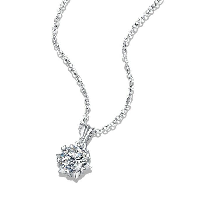 【ギフト対応】 ネックレス レディース Silver925 モアッサナイト シルバーネックレス シルバー RYS 送料無料 ギフト 誕生日 プレゼント バレンタイン 彼女 妻_5