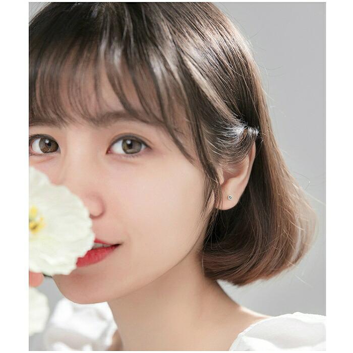 ピアス グリーンストーン Silver925 金属アレルギー対応